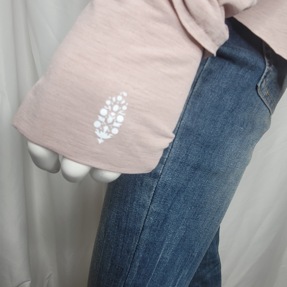 Relaxed Pink Long Sleeve Boxy Tee - Picture 9 of 12